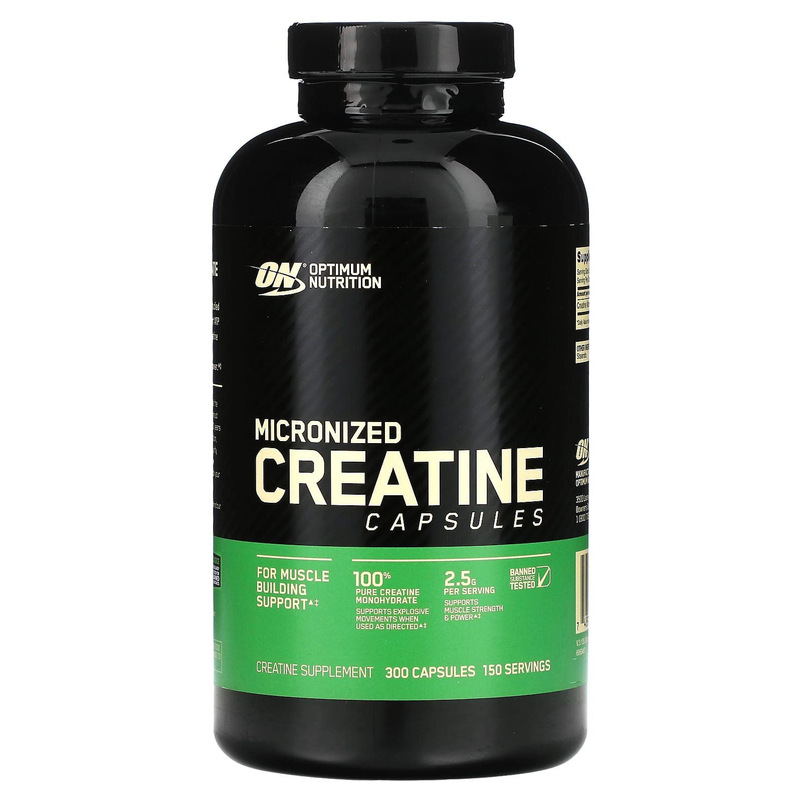 

Micronized Creatine, 300 Capsules