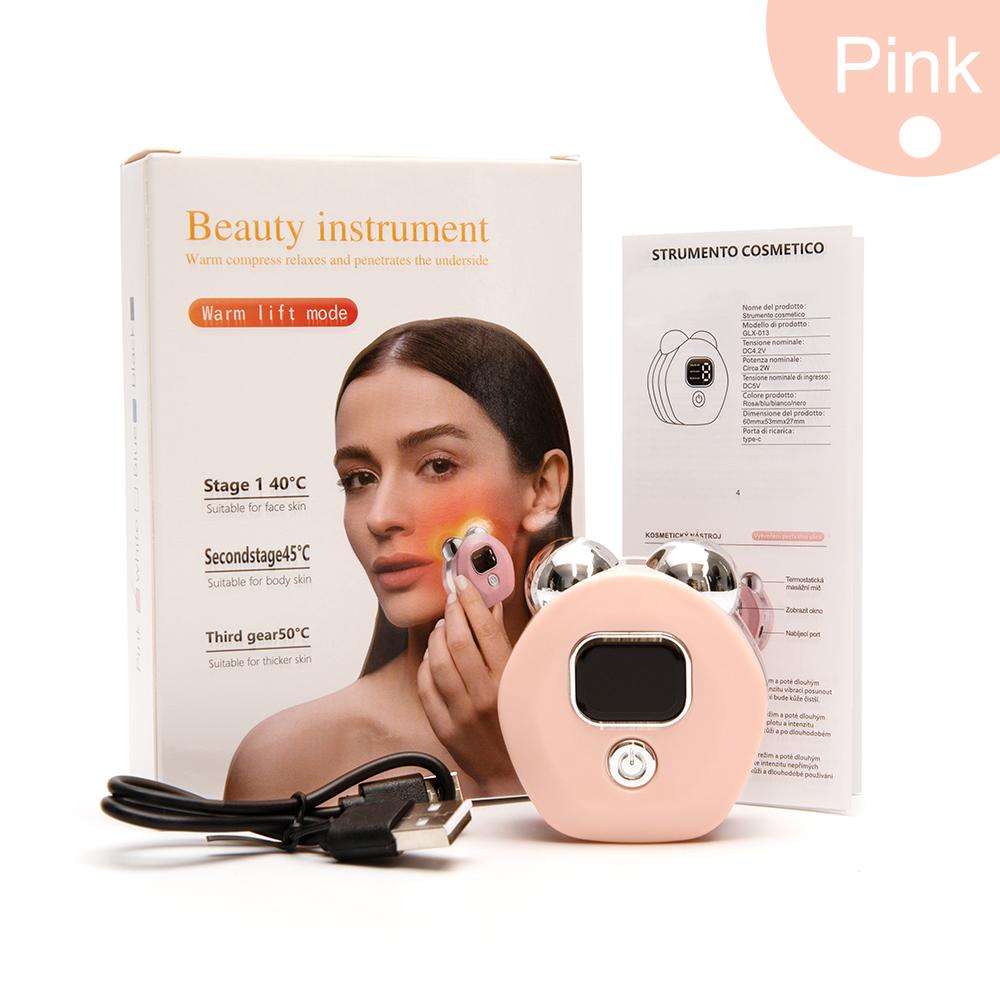 

EMS Массажеры для лица Устройство для подтяжки и укрепления лица Против морщин Инструмент для массажа двойного подбородка и шеи Инструменты для массажа для ухода за лицом розовый