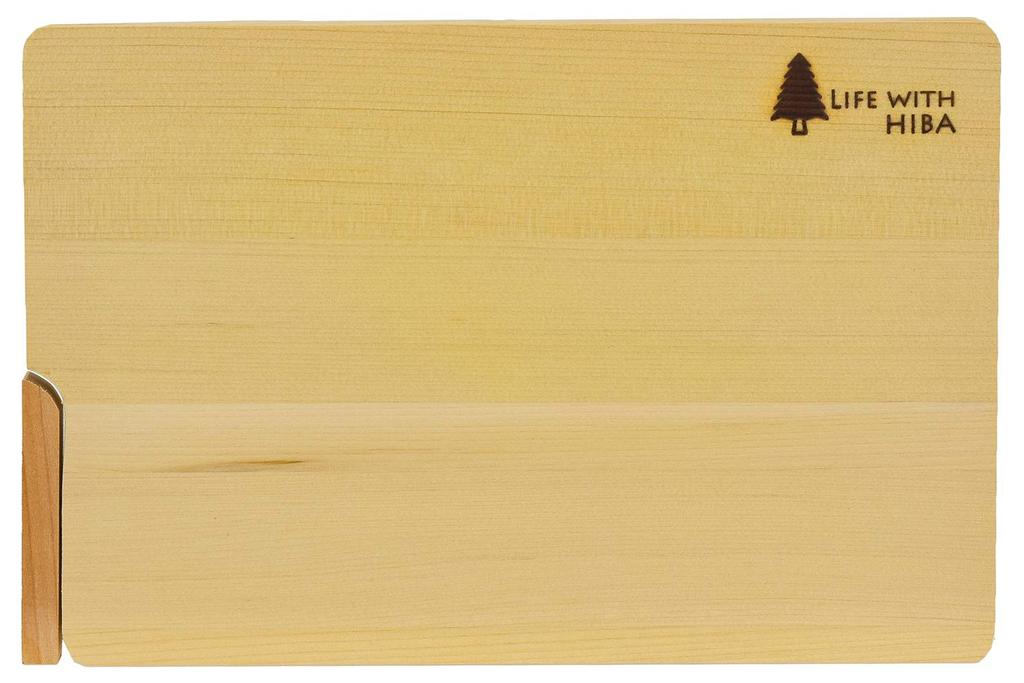 Tocător din lemn Umezawa Aomori Hiba cu suport mic 27 x 18 x cm Fabricat în Japonia 205605 1.5