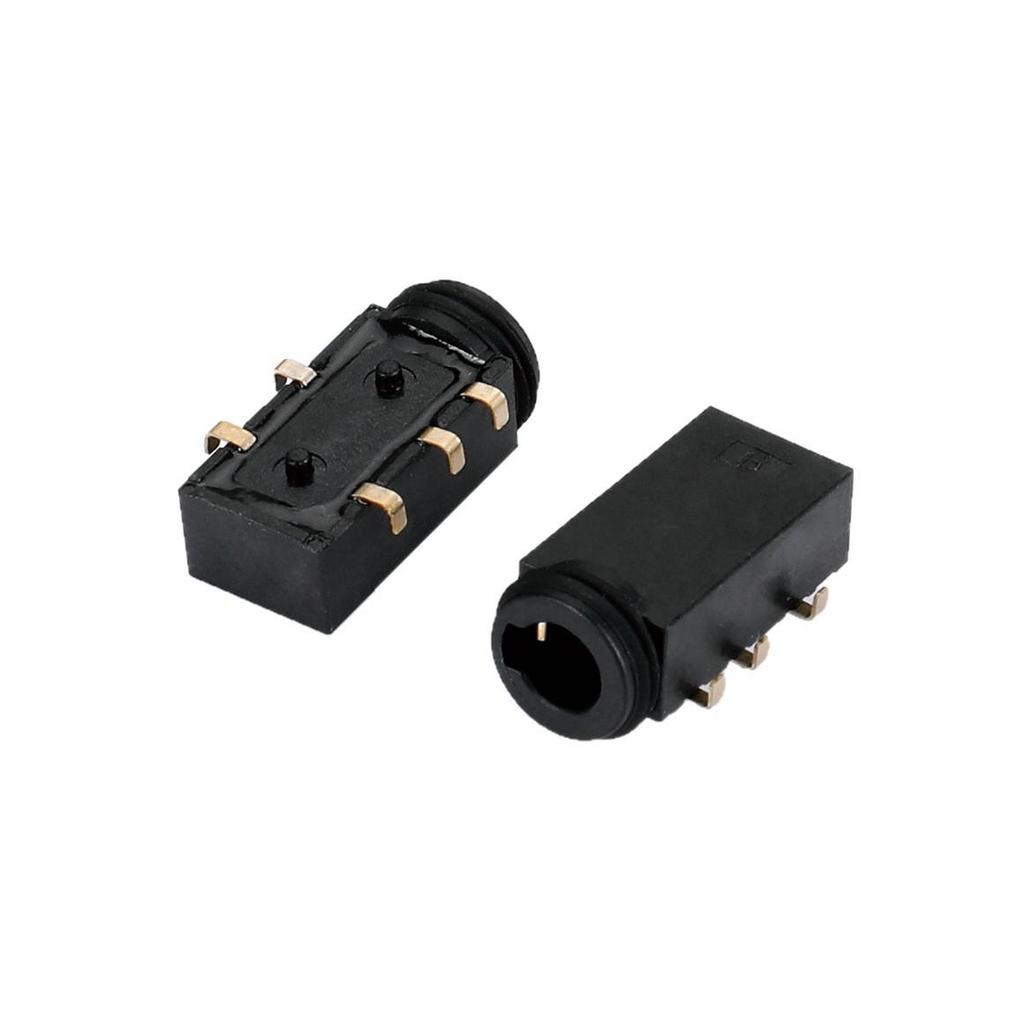 3,5mm Wasserdichter IPX7 Audio-Steckverbinder: 5-Pin SMT, Horizontal, Front-Einführung, Rückseitige Montage Audiobuchse