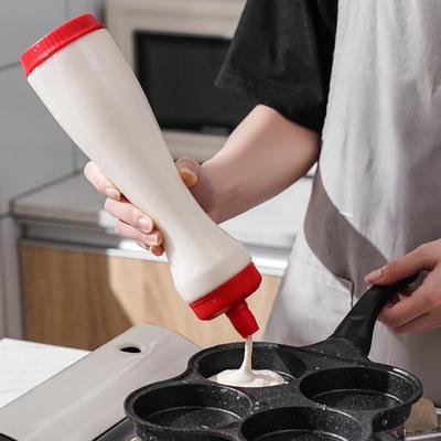 700ml Sahneflasche, Kleine Öffnung Nachfüllbare Quetschflasche, Auslaufsichere Gewürzflasche, Wiederverwendbare Küchenaufbewahrungsflasche für Sauce Dressing Honig