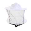 White Bee Hat Anti-Bee Breathable Beekeeping Hat Double Wire Hat Veil Hood Hat Beekeeping Protective Apparatus