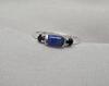 925 Sterling Silver Lapis Lazuli Black Onyx Ring Natural Blue Black Stone Handmade Jewelry