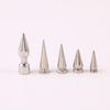 100 pièces 10mm Punk argent cône pointes vis goujons bricolage artisanat Cool Rivets chaud pour vêtements sac chaussures en cuir artisanat