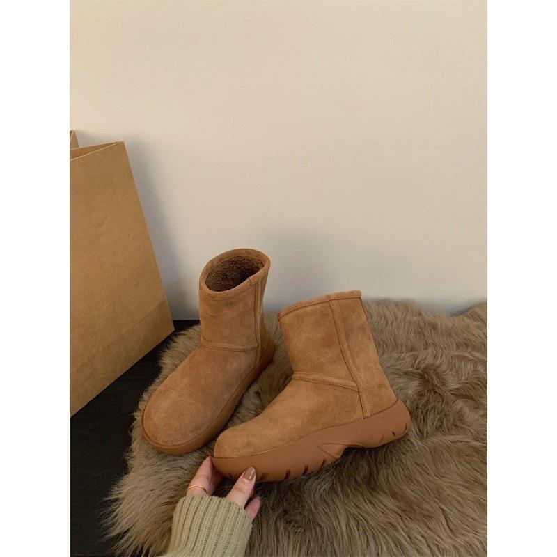 

Зимние сапоги короткие сапоги на толстой подошве женские сапоги Merad ветровые теплые хлопковые сапоги с начесом пушистые сапоги 40