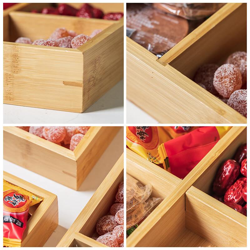 Bamboo Multi-Compartment Serving Tray