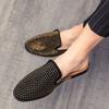 Fashion Slides Mules Half Outdoor Men's Shoe Flat Summer Sale High Quality Fashion Trend 2025 Elegant Rubber Low Price Fun Male Slipper