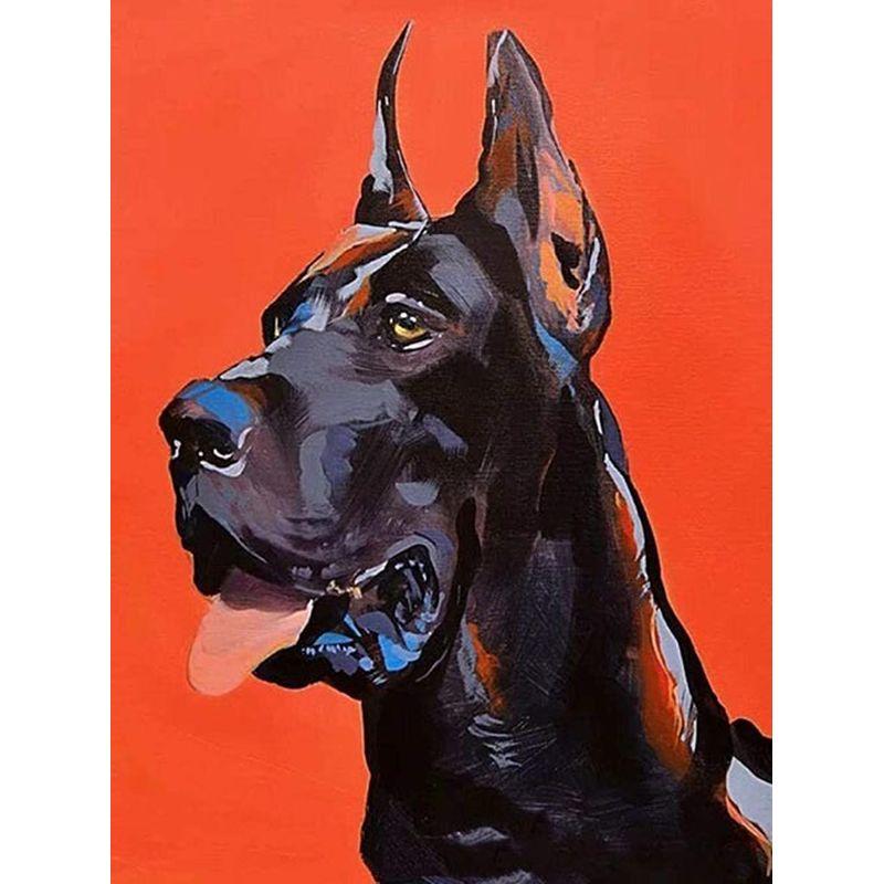 5D DIY Diamant Malerei Hund voller Runde Diamant Stickerei Tier Mosaik Strass Kit Dekor für Zuhause