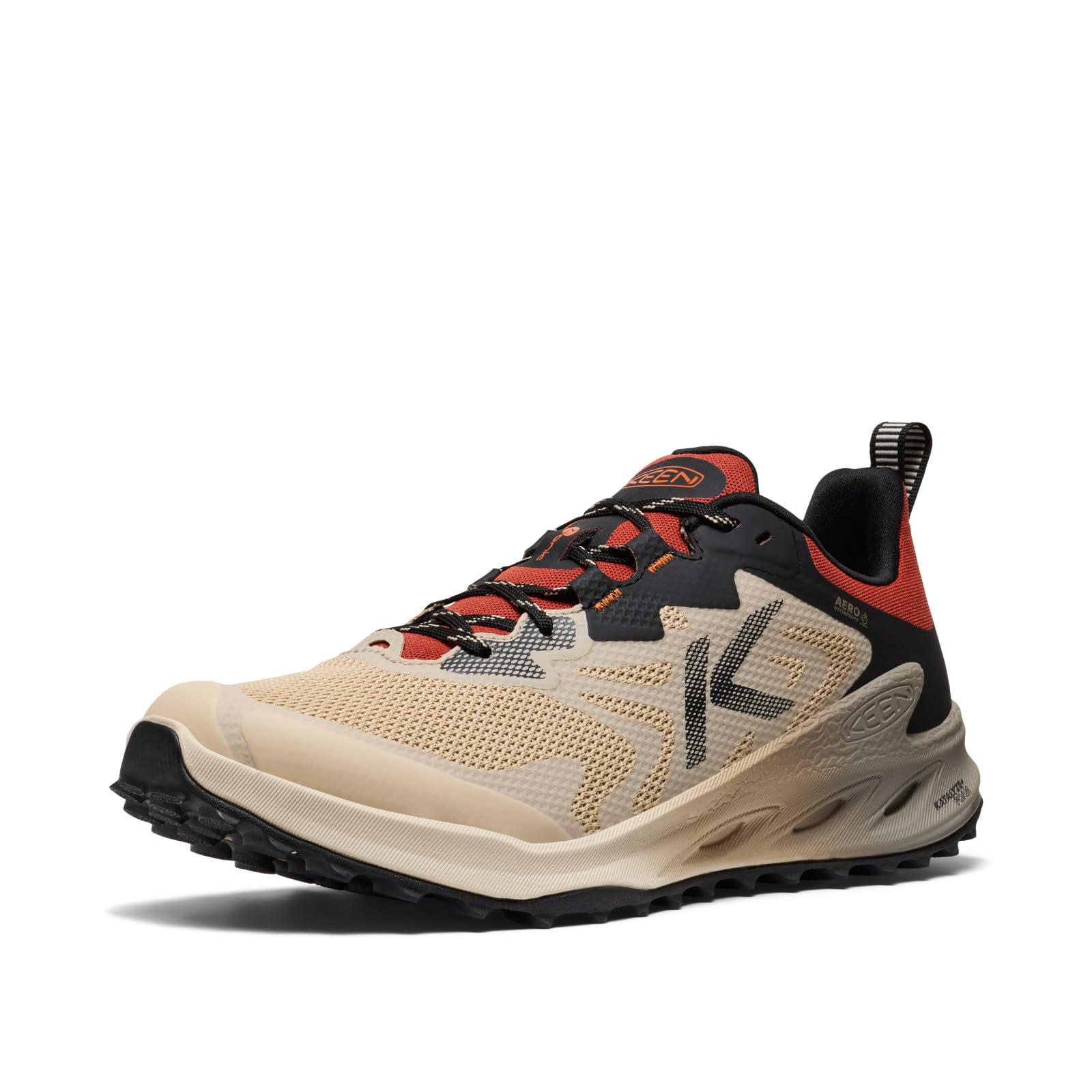 

KEEN Zionic Nxt Waterproof Comfort cm Men s Low-Profile All-Terrain Boots, Safari/Red Ochre, 27.0