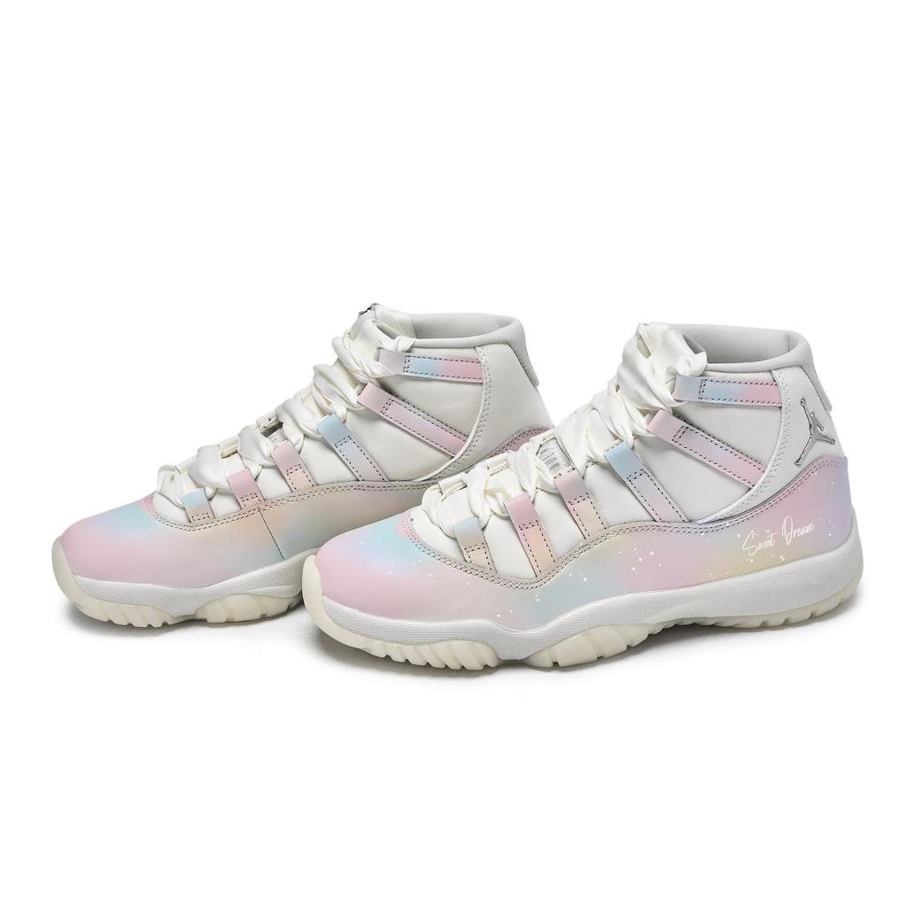 Jordan Air Jordan 11 RETRO Pearl 811 Manufacturing, Old Dreams Return To Farewell Mid Top Vintage Basketball Shoes AR0715-110(Team80-)
