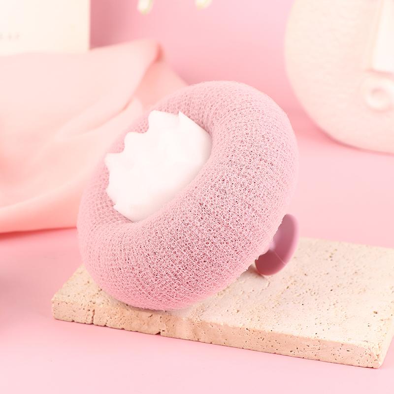 3D Honeycomb Sunflower Bath Towel Scrub Bath Massage Bath Ball With Sucker Bathing Brush Back Rub Mud Bath Sponge Exfoliate