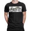 TWIN BIKE Funny 100% Cotton T-Shirt AJS Tees Tops For Men