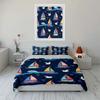 Sailboat Pattern Three-Piece Set Soft Comfortable Duvet Cover Bedding Set Included 1*Duvet Cover & 2*Pillowcases Gift