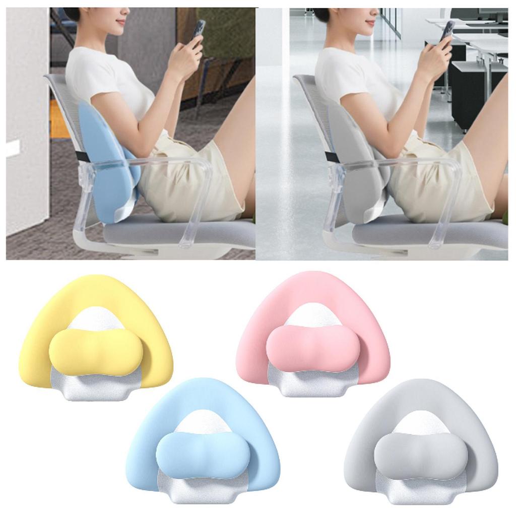 Adjustable Lumbars Support Pillow Adjustable Slider Backrest Waist Pillow Memory Foam for Couch Office Chair recliner Sofa Home
