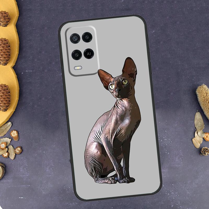 Sphynx Sphinx Cat Phone Case For Oppo A94 A74 A54 A15 A18 A38 A58 A78 A98 A40 A60 A80 A16 A76 A96 A57S A17 A77