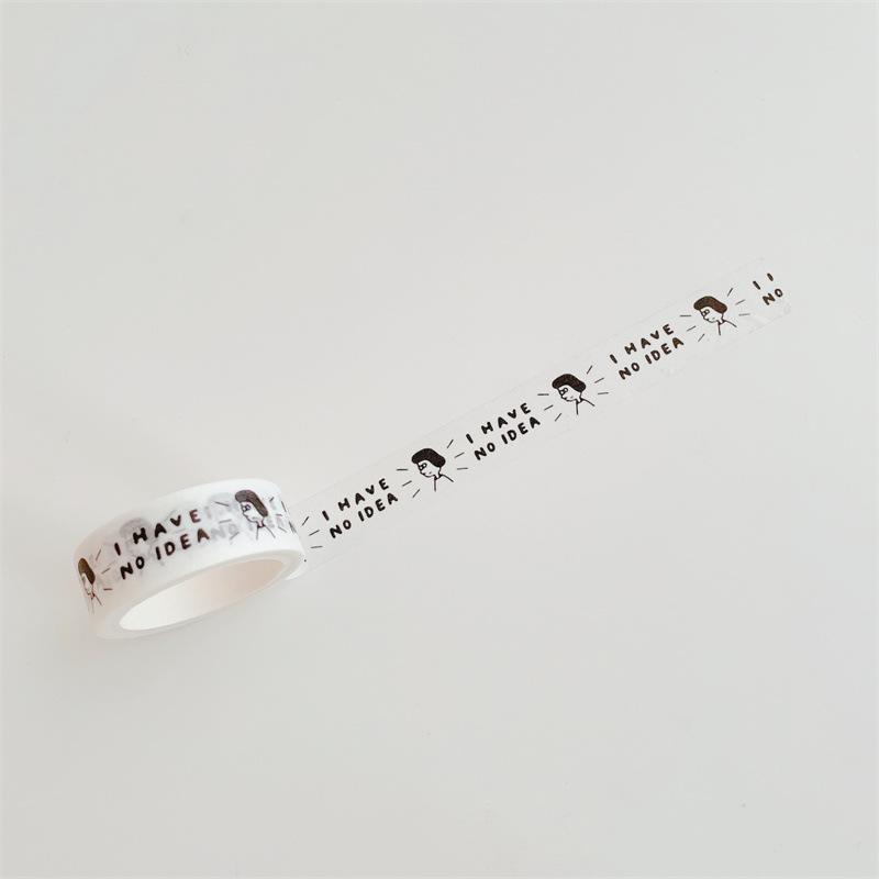 Cartoon Series Washi Tape Cute Sticker Decorative Collage Adhesive DIY Scrapbooking Hand Made Stationery