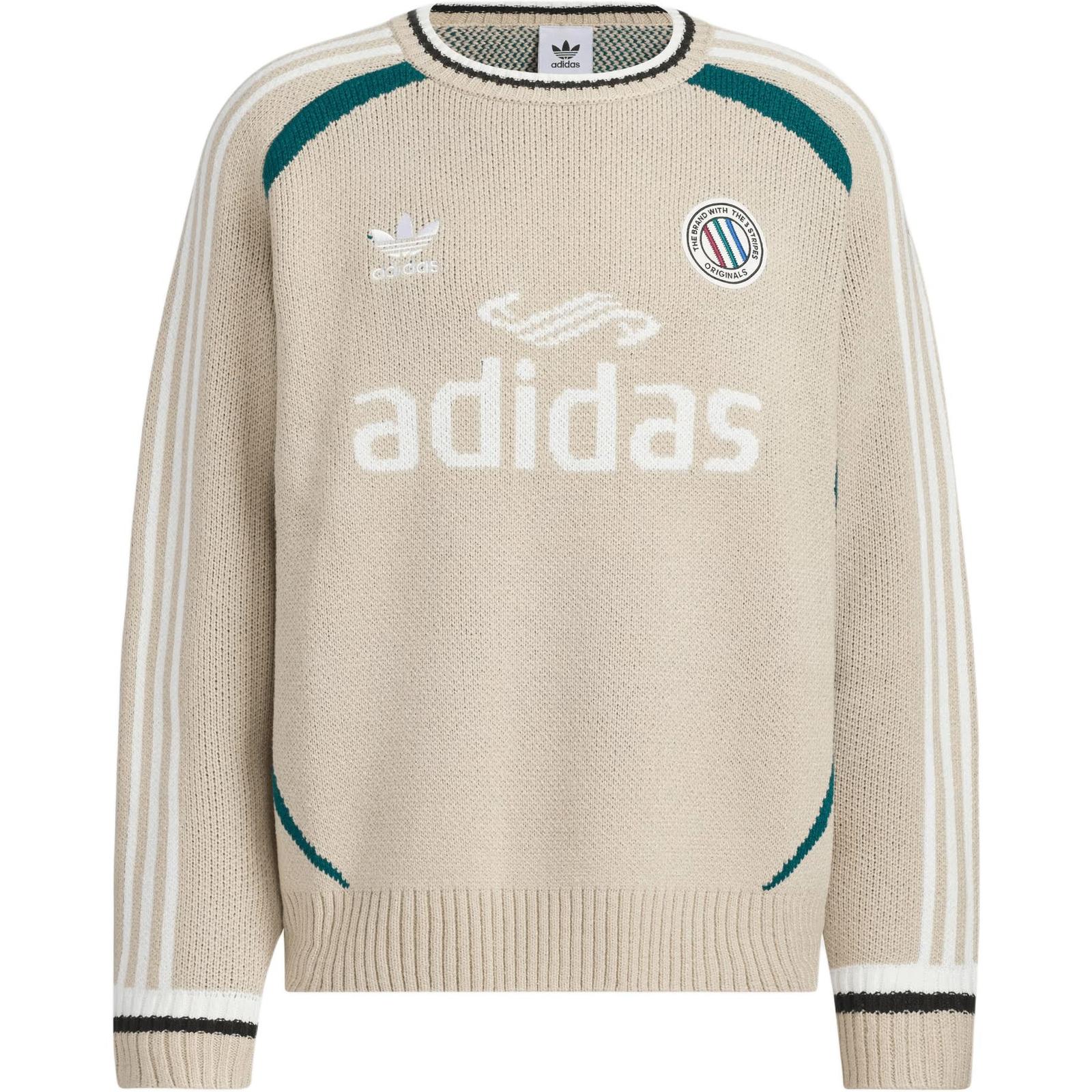 adidas Adicolor Adi Crew Neck Letter Pullover Sweater JL8363 XS