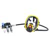Full-Face Supplied-Air Respirator: Positive Pressure, Dustproof, Ideal for Powder Coating, Chemical Grinding, and Spray Painting