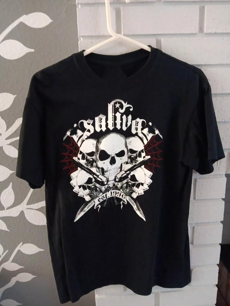 

Merry Christmas Saliva Band 100% Cotton Full Size S To 4XL Shirt adults BL500 M