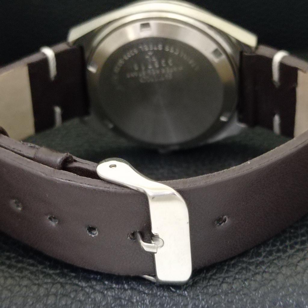 AUTOMATIC VINTAGE SEIKO 5 JAPAN 6349A MENS ORANGE COLOR DIAL WATCH a701293-5 R206a-a701293