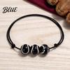 Black Cord Sports Bracelet 4 Pcs Balls Braided Rope Bracelets Adjustable String Bracelet Handmade Woven Team Jewelry Gifts for Men Women Simple