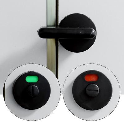 Indicator Buckle Public Toilet Partition Black Handle Door Lock Indicator Lock