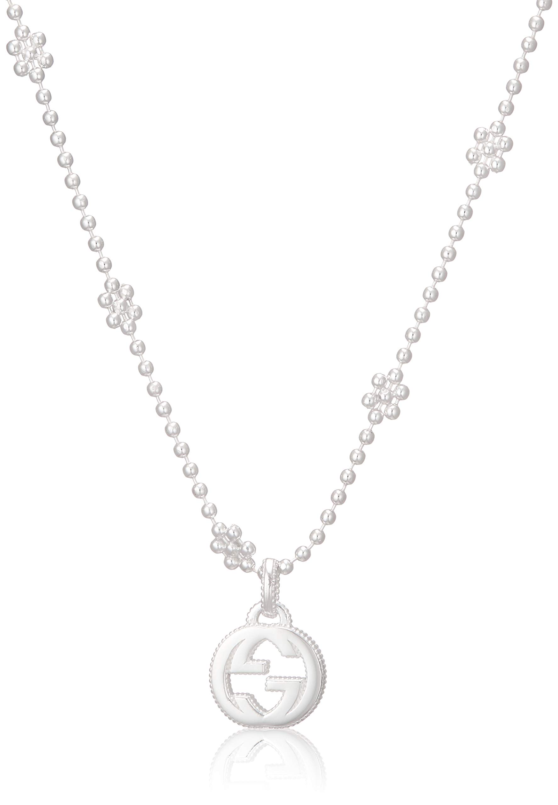 

Gucci Silver Interlocking G Pendant Necklace Women s GU-479221-J8400-8106 [Used]