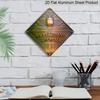 2D Flat, 1pc, Happy Family Theme, Home Wall Decor Sign Gift for Friend, Metal Aluminum Sign, Suitable for Living Room, Bedroom, Study, Entryway