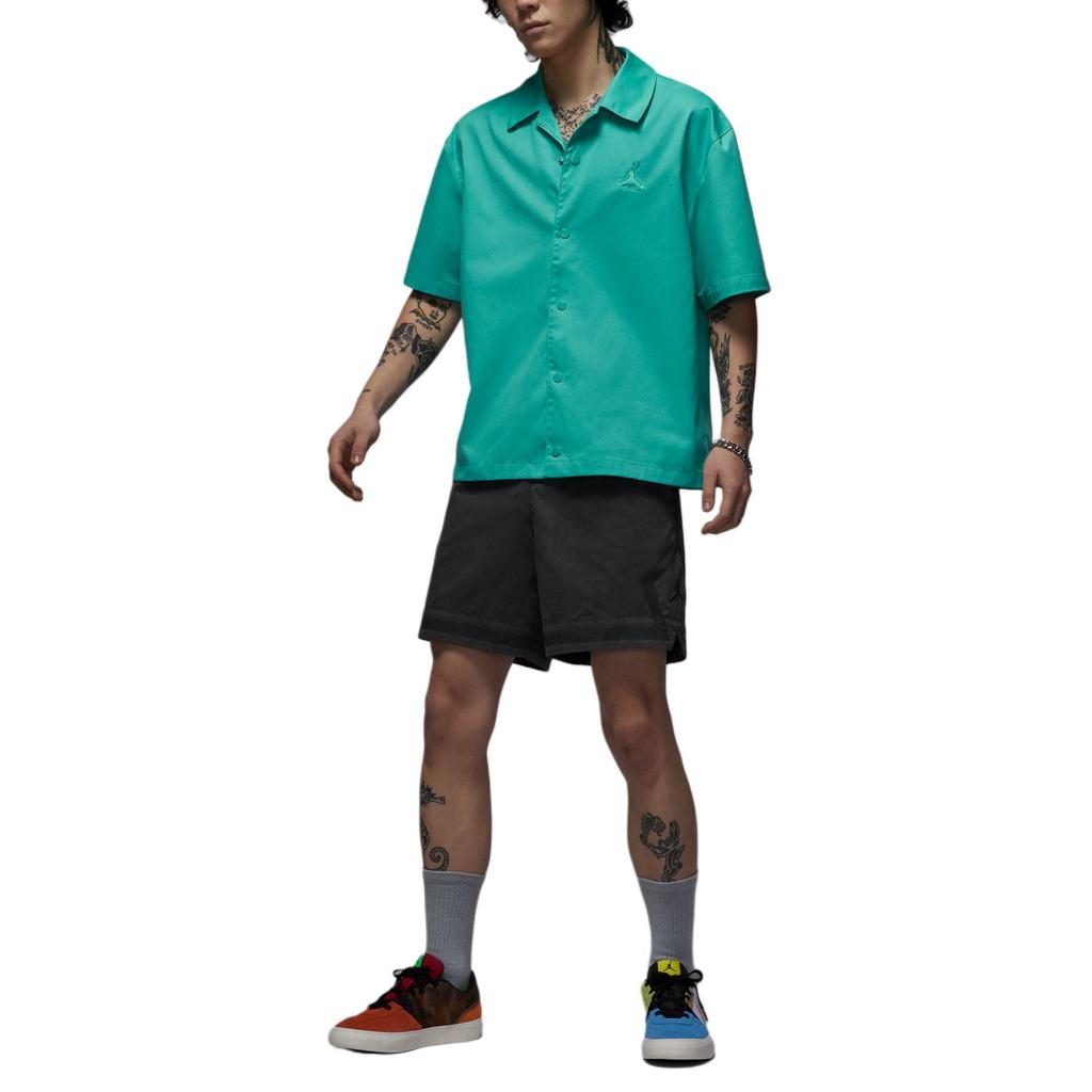 Jordan Essentials Statement Jumpman Casual Minimalist Comfortable Short Sleeve Shirt Men shirts Washed-Teal FN4626-392