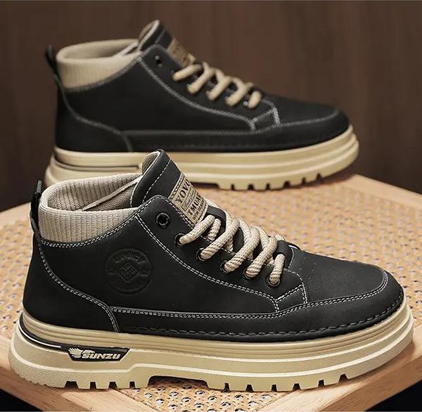 Martin boots men's spring and autumn thick-soled wear-resistant non-slip tooling boots outdoor mountaineering retro American British style short boots