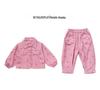 Floral Print Jacket & Pants Set for Girls - Spring/Autumn Casual Wear