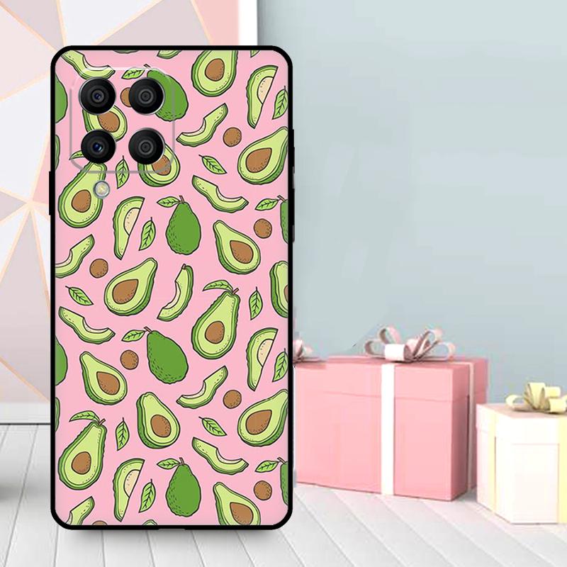 Avocado Pattern Case For Samsung Galaxy M06 M11 M31 M14 M34 M54 M12 M32 M52 M15 M13 M16 M36 M56 M53 M35 M55