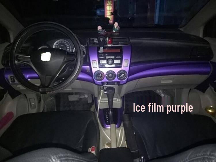 Carbon Fiber Interior Sticker for 08-14 City Model: Center Console Decoration Film