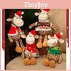 Entzückende 2024 Weihnachts-Serie Plüsch Rentier Schneemann Pinguin Dekofiguren Perfekt für Weihnachtsgeschenke