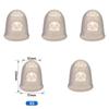 5/10Pcs Silicone Finger Sleeve Slip Antis-scalding Needle Flip Book Money Playing Piano Thimble Tip Hollowed Out Breathable