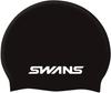 SWANS Swim Silicone Swim Black Cap, Cap, SA7, (MBK)