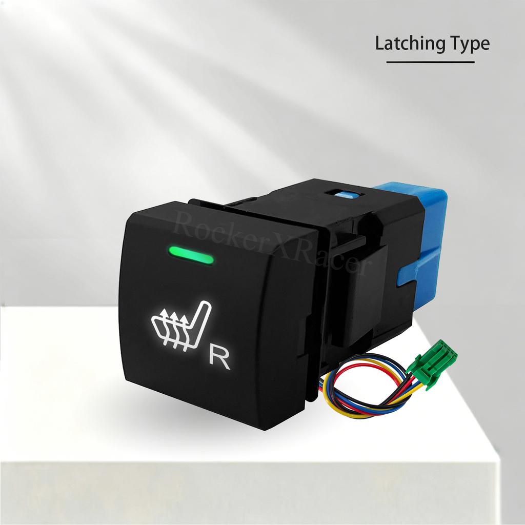 12V Car Push Switch LED DRL Fog Light Radar Lock Seat Heater ON-OFF for Toyota LandCruiser 300 Prado 150 Corolla Rav4 Camry 70
