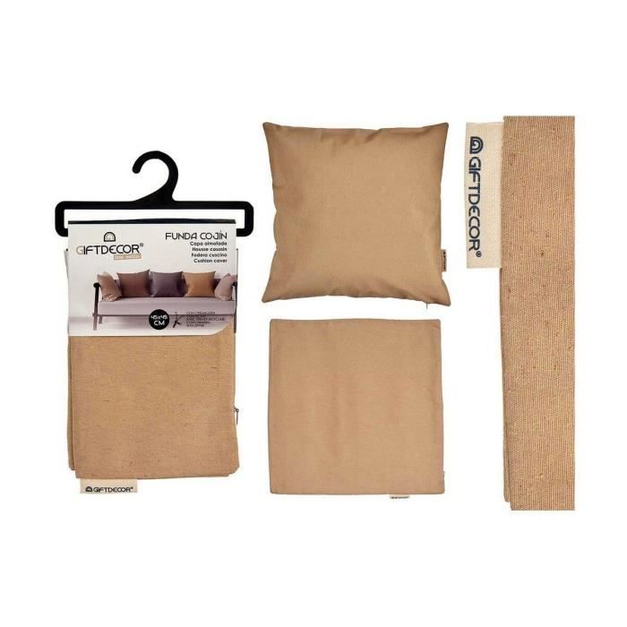 Housse de coussin - Beige - 45 x 45 cm - Lot de 12 - Style contemporain