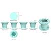 Foldable Painting Brush Washer with Hanging Hole Suction Cup Bottom Silicone Paint Cleaner Box Palette Trays Pen Holder