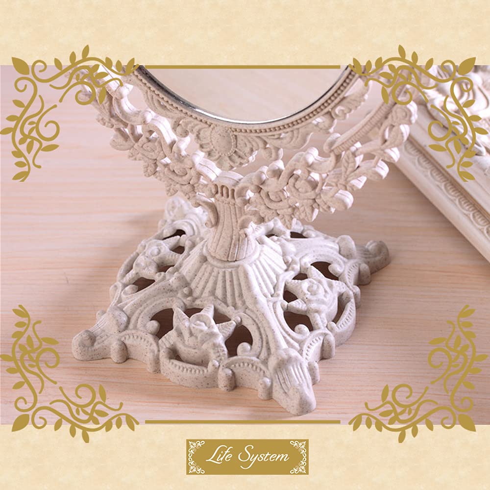 Lustro do makijażu obrotowe Life System M001 (Owalny) 360-stopniowy dwustronny