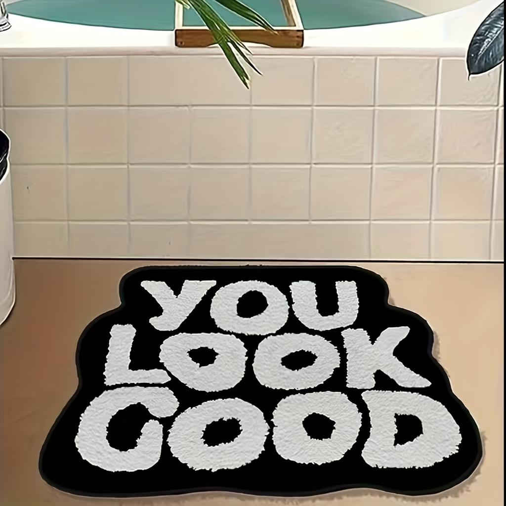 youlookgood Exquisite Short-Pile Carpet Soft and Comfortable, No Shedding Home Bedroom Bedside Rug Bathroom Bath Mat