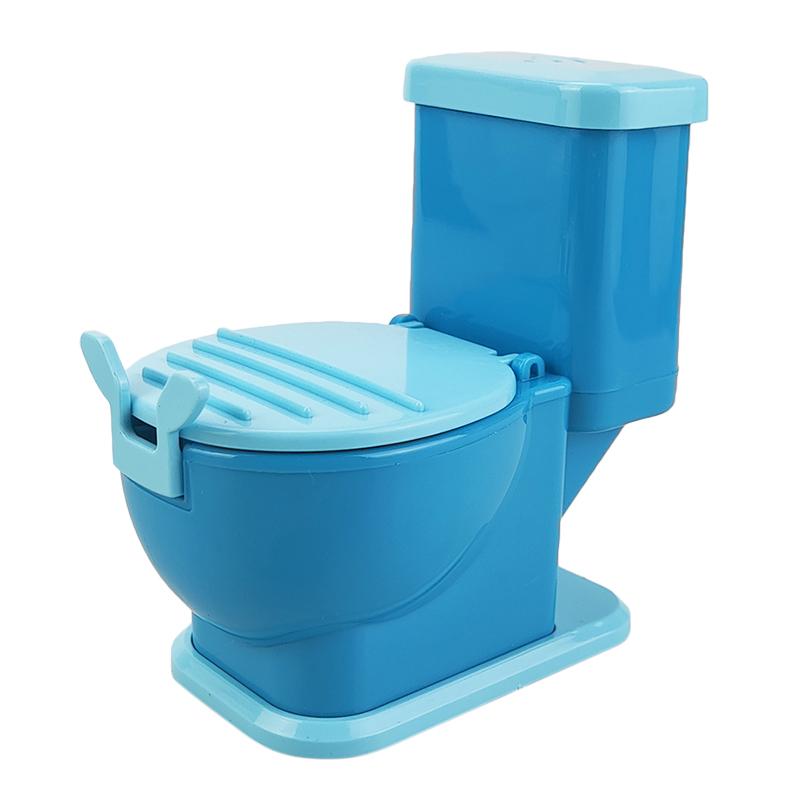 

Подставка для мобильного телефона Многофункциональный настольный держатель для ленивых Мини-туалет Креативный дизайн Может хранить мелкие предметы Кронштейн для телефона Подарок синий