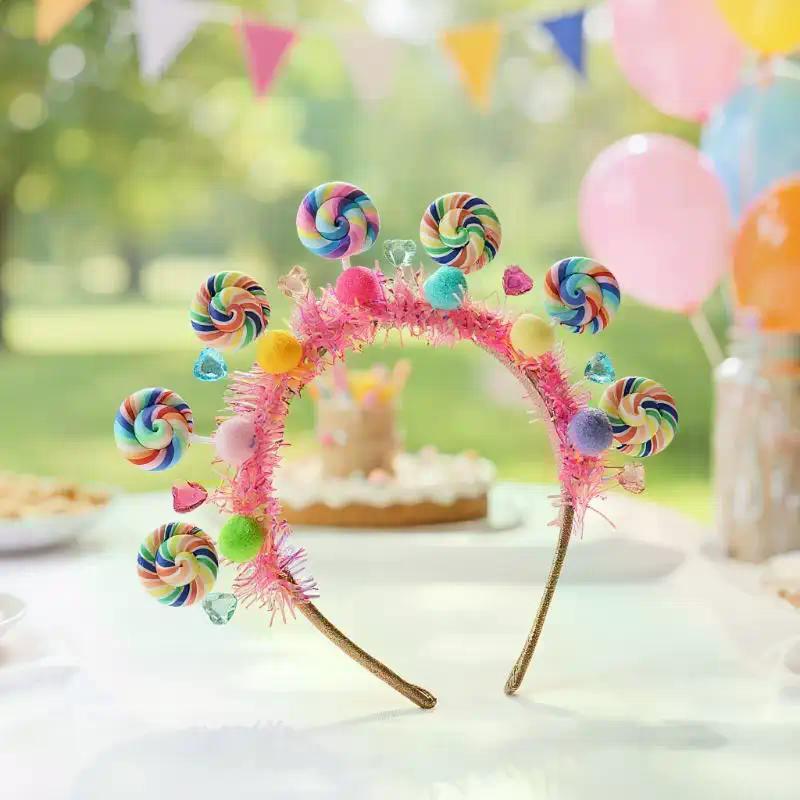 New Cartoon Lollipop Hairband Sweet Candy Hairband Girly Heart Princess Hair Accessories