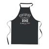 Kitchen Apron - PLANETEE - Planetee Range - Breton Print - 90x60 Cm - Black Polyester
