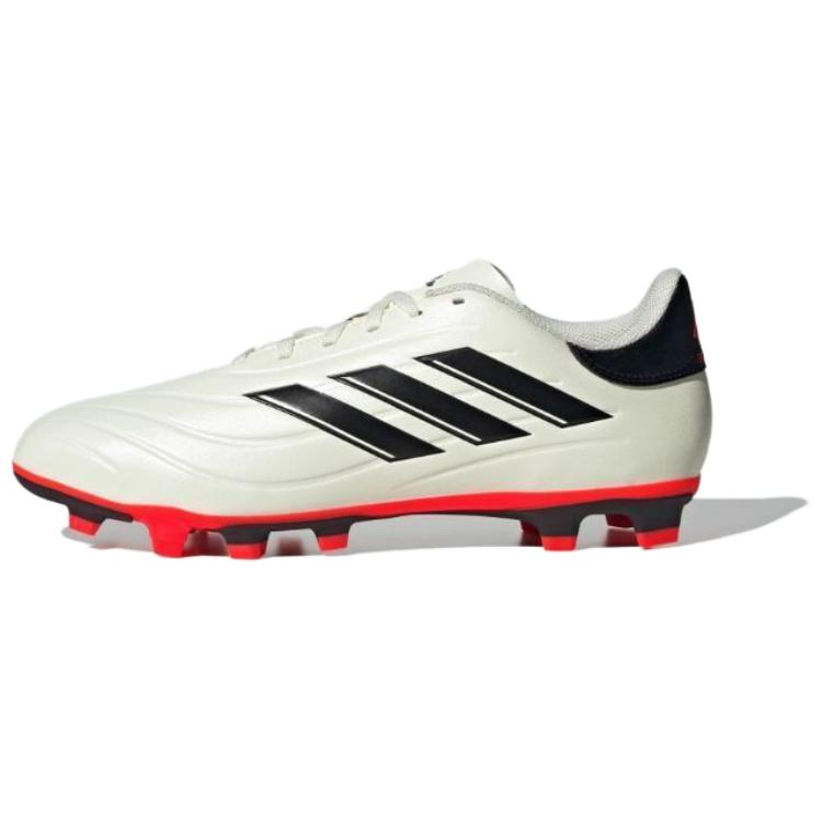 Adidas Copa Pure 2 Club Al1 Round Toe Lace-Up Ag (Rubber Short Studs) Slip-Resistant Durable Soccer Shoes Unisex Soccer Shoes White Black Red IG1099