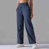 Nude Sense of High-waisted Yoga Exercise Wide-legged Pants Small People Show High Draping Sense of Straight Breathable Sweat Yoga Pants