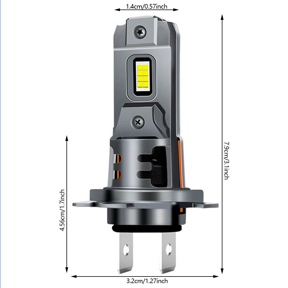H7 LED Headlight Bulb Mini 54W 11000LM 6000K CSP Aluminum Alloy for Car Headlamp 12V Automobile LED Lamps