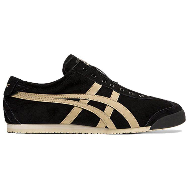 ONITSUKA TIGER Mexico 66 Slip-On Černé Dřevěné Krepové Unisex Tenisky 1183A438-001