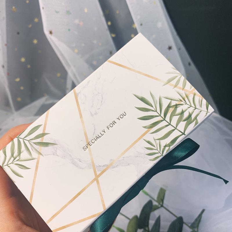 1pcs Candy Box Paper Christmas Gift Packaging Boxes With Ribbon For Wedding Favors And Birthday Party Decorations Supplies