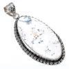 Dendrite Opal Gemstone Handmade 925 Sterling Silver Jewelry Pendant 2.80" SU-10782